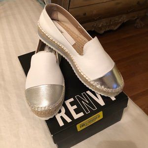 Renvey Cap Toe Leather Espadrilles